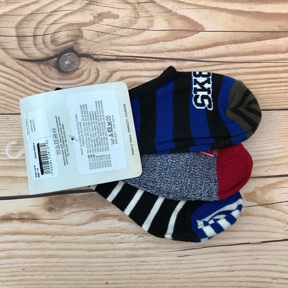 Vans Off The Wall 3 Pairs No Show Socks/Footies - Picture 8 of 12